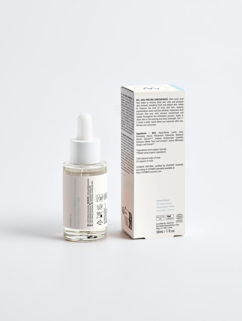Exfoliant concentré AHA Seconde peau de chez Nuances Naturelles