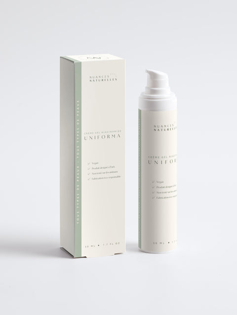 Crème gel niacinamide Uniforma de chez Nuances Naturelles